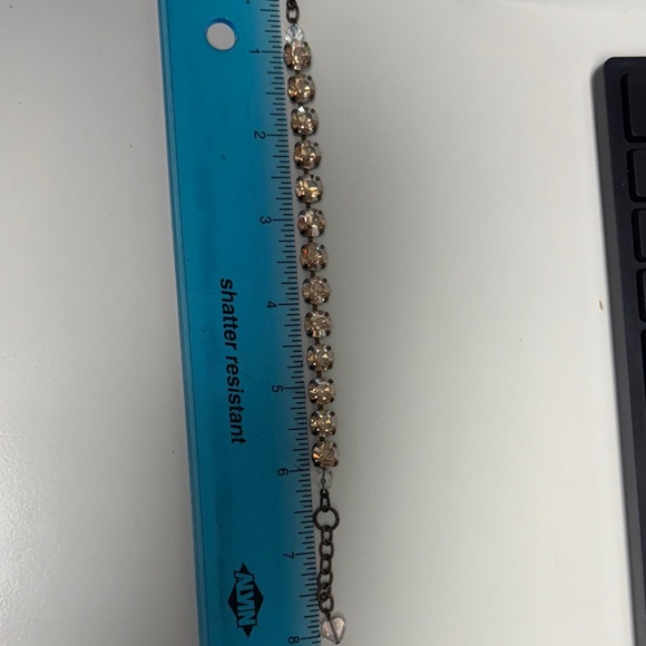 Sabika Gold Crystal Bracelet - Picture 2 of 2